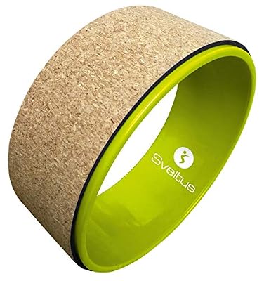 Sveltus Roue de Yoga en liège Mixte Adulte, Vert