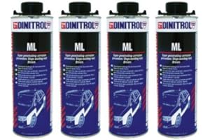 REJEL Dinitrol Ml3125 cavité Cire 4 x 1 litre canettes (avec bouchon à vis de style Schutz)