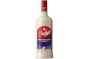 ‎DOOLEY'S Dooley's White Choc Berry Creamy Liqueur (0,7 L) – Cremig wie ein Sahnelikör, Likör vegan und laktosefrei auf Vodka-Basis mit Geschmack nach weißer Schokolade & Beeren – Cocktails oder Pur – 15 % Vol.