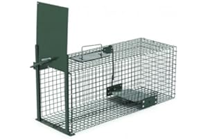 GP Trampa Animales Vivos - Martas Conejos Ratas - 60x23x23cm Trampa de Alambre - Resistente al Tiempo