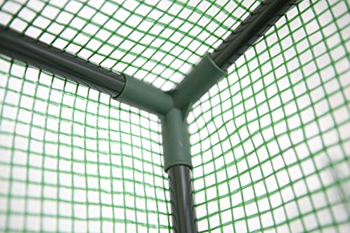 Windhager Tomatengewächshaus, Pflanzhaus mit Schrägdach Stecksystem, grün, 200-170 x 195 x 60 cm, 06812 - 3