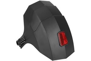 ComfyHarbor Guardabarros trasero para patinetes eléctricos Kukirin G3/G4, construcción de plástico resistente con lente reflectante (negro)