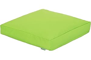 Gardenista Garden Large Slab Bean Bag Pouffe | Indoor Outdoor Water Resistant Chair Cushion | Durable & Comfy Lounger Beanbag Seat | Soft & Lightweight Patio Furniture Cushion (Lime, 1)