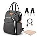 Produktbild NEXVIN Große Kapazität Babytasche, Baby Wickeltasche Multifunktional, USB-Ladeanschluss, Tragbarer Flaschen-Tasche, Wickelunterlage Aufhänge-Riemen (Dunkelgrau)
