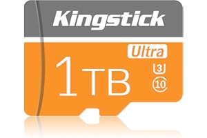 KINGSTICK Micro SD-Speicherkarte 1TB Micro SD-Karte 1TB Mini SD-Karte 10-Klasse High-Speed TF-Karte mit SD-Kartenadapter für Kamera, GOPRO, Smartphone