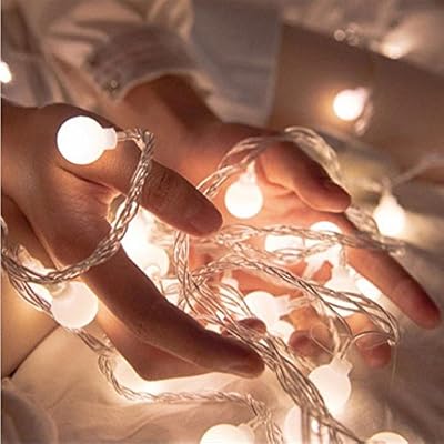 Jamicy® Guirlande lumineuse solaire, 20 LED boules, Longueur 2.5M, Eclairage solaires (B)