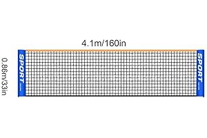 CEDARFINY Filet Badminton Exterieur Volley, Badminton Volleyball d'installation Facile Portable pour la Formation Tennis Pickleball Sports Plein air intérieurs
