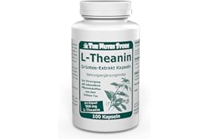 THE NUTRI STORE L-Theanin 500 mg pro Kapsel - 100 Stk. - Zur Versorgung mit sekundären Pflanzenstoffen aus dem Grünen Tee - 3 Monatsvorrat