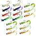 Produktbild 17Pcs 7g 8g 1 / 4oz THKFISH Fischkopf Auge Blei Jig Kopf Kits Soft Baits Wurm Schwanz
