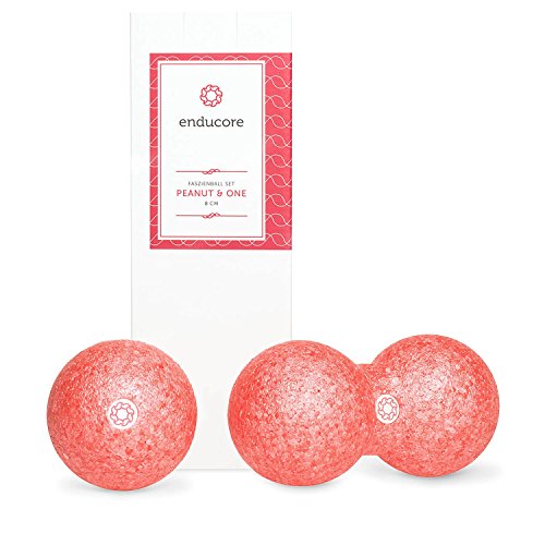 Massageball-Set – Duoball Faszienrolle und Faszienball inkl. Start-Guide – für wirkungsvolle Selbstmassage, Faszientraining und punktuelle Schmerzbehandlung – 8 cm – von enducore - 9