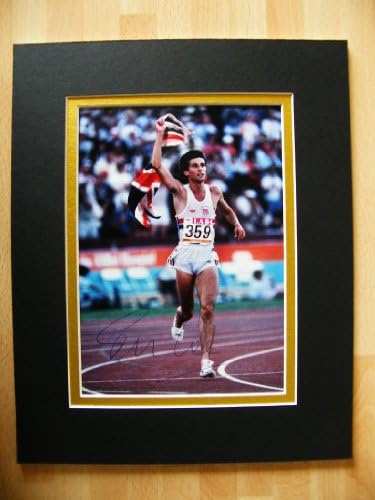 Sportagraphs Sebastian Seb Coe Hand Signed Autograph 10X8 Photo Mount Olympics La 1984 &amp; Coa