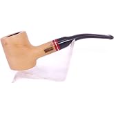 Pipsan Poker Kırmızı Bilezik 9mm Filtreli &Ccedil;ift Ağızlıklı Pipo - Naturel