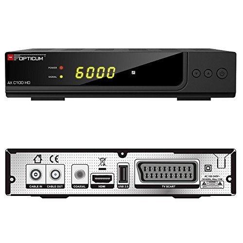 Opticum AX C100 HD DVB-C Digital Kabel Receiver (HDTV, DVB-C, HDMI, SCART, USB) schwarz - 3