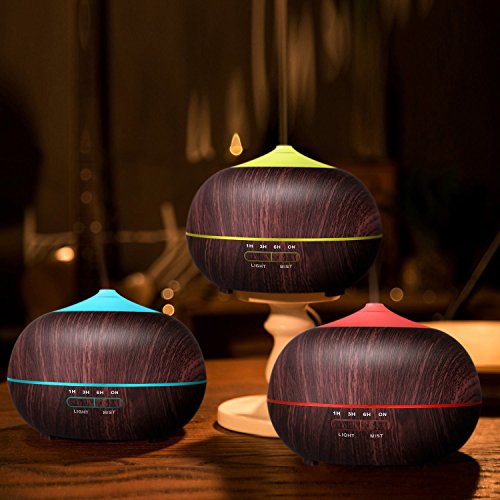 Tenswall 400ml Aroma Diffuser LED Luftbefeuchter Ultraschall Duftzerstäuber Humidifier Ätherisches Öl Diffuser für Babies, Schlafzimmer - 5
