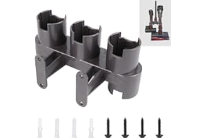 ABC life Support d'Accessoires Mural, Ensemble de Convertisseur d'Adaptateur pour Dyson V11 V10 V8 V7, Remplacement pour Aspirateur Dyson(Gris, avec Le Paquet de pièces)
