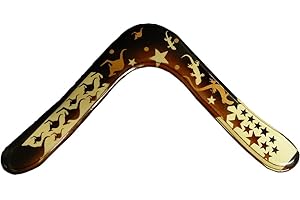 COLORADO BOOMERANGS Aboriginal Blue Angel Wooden Boomerangs - For Kids 8-18!