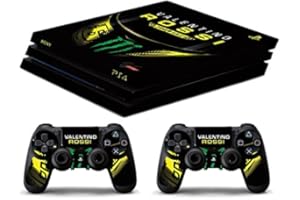 GAMESMONKEY Skin Compatibilité pour PS4 Pro - Valentino Rossi The Game - Limited Edition Decal étuis de Protection pour faceplates Bundle