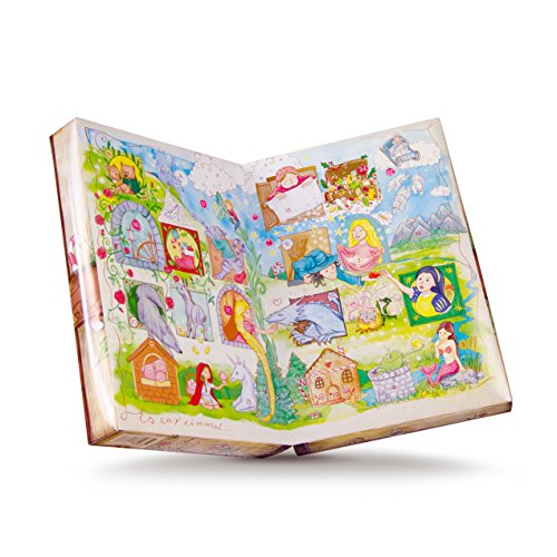 Preisvergleich Produktbild Märchenkalender, ein Adventskalender der durch die Märchen Deiner Kindheit reist - gefüllt mit tollem Süßigkeiten-Mix aus Fruchtgummis, Kaubonbons & Marshmallow