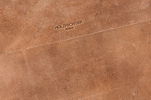 HOLZRICHTER Handgefertigte Lederh  lle f  r Ultrabooks  Apple MacBook 13  Air Retina  Hochwertige Sleeve Tasche aus Leder 13 Zoll - Camel-Braun