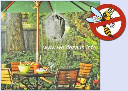 Wespenabwehr ohne Gift – Giftfreie Wespenfalle – Wespenscheuche – Wespen vertreiben – Wespen entfernen – Wespen bekämpfen – Wespenplage - 2