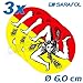 Produktbild 3x Trinacria Classic (Nr.029) Aufkleber Ø 6,0 cm Sicily Sticker Sicilia Sizilien