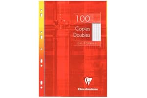 ‎CLAIREFONTAINE Clairefontaine 4791C Packung Kanzleibögen DIN A4 (gelocht, 400 Blatt, französische Lineatur) 1 Pack weiß