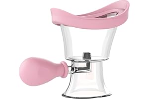 TIETOY Eye Wash Cup Manual Air Pressure Eye Bath Cup, Pink Silicone Cleaning Tool for Eyes Care Soothing Tired Portable Eye Wash Kit for Rinse Clean Makeup Irritants