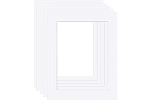 CAPE PICTURE FRAMING Picture Mounts, Frame Size 16 x 12 to fit A4 Image, Choice of Colour & Quantity [Bright White, Pack of 10]