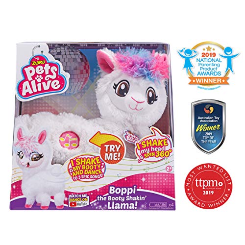 ZURU PETS ALIVE Boppi The Booty Shakin' Llama, White