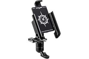 MIDGARD GUB P50 - Soporte universal para espejo retrovisor de bicicleta, motocicleta, para teléfono móvil, smartphone, navegador, etc.