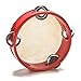 keepingup 1 Piece Musical Tambourine Wooden Drum Rattles for Baby Education Toy Red