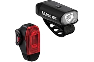 LEZYNE Mini Drive 400 / Femto Pair of USB Rechargeable LED Bicycle/Mountain Bike Lights, Black, FR: One Size (Manufacturer's Size: One Sizeque)
