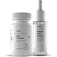 Traya Hairfall Control Combo | Contains Dht Blocker & Hair Growth Actives | Biotin, Bhringraj, Redensyl, Procapil And Capixyl | (Hair Vitamin 30 Capsules + Hair Recap Serum 30Ml), 280 Grams