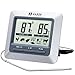 Produktbild Habor Grillthermometer Ofenthermometer  großen LCD Display Lange 304 Edelstahl Messfühler 1m Kable und Count Down Timer für Garten Grillen Backen Ofen