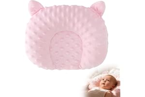 YOFDAL Cojin plagiocefalia bebe, ideal para viajes. Almohada antirreflujo para bebés, apta para sillas de coche y cochecitos