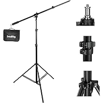 Treppiede SMALLRIG RT190 Per Luci LED E COB – Altezza 42-190 Cm, Pieghevole, Alluminio, Porta 4 Kg, Compatto Per Viaggi
