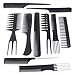 TRIXES 10Pc Salon Hair Styling Hairdressing hairdresser Barber Combs Set