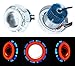 AllExtreme Projector Lamp High Intensity Led headlight Lens projector ( High beam, Low Beam, Flasher function) Stylish Dual Ring COB LED Inside Double Angel