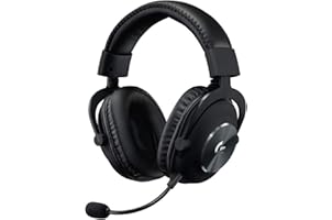 Logitech G PRO X Gaming-Headset, Over-Ear Kopfhörer mit Blue VO!CE Mikrofon, DTS Headphone:X 7.1, PRO-G 50mm Lautsprechern, 7