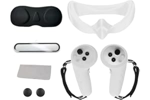 BeisDirect Accesorios de silicona VR para Pico 4 Ultra, juego 6 en 1, color blanco