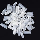 MAKARTT® 500pcs Natural Color French Acrylic Europe Style False Nails fake Tips 10 Sizes for Nail Salons and DIY Nail Art at home (Natural)