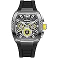 Tornado Xenith Men's Watch, Analog Display and Premium Flexible & Durable Silicone Strap - T23105-XSBB, Black