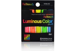 GENERIC Hagoromo Fulltouch Luminous 5-Color Mix Chalk (Small Package) 1Box (5Pcs) Pink, Yellow , Blue, Yellow Green, Orange