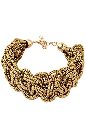 Pulsera - SODIAL(R)Mujer Estilo bohemio europeo Retro- Pulsera de perl