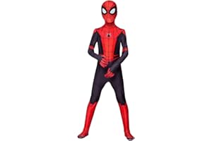 MODRYER Spider-Man Far from Home Cosplay Costumes Unisexe Adultes/Enfants 3D Halloween Spandex Lycra Combinaison Parti Zentai Mascarade Tenues Fans Film Apparel,Miles A-Kids/XXL150cm