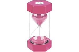 SuLiao Sanduhr 30 Minuten Rosa, Eieruhren Timer Set, Buntes Stundenglas,Hourglass Sand Timer für Kinder Schule, Kinder zähneputzen, Kita, Büro, Haus, Deko, Spiele, Klassenzimmer, Küche