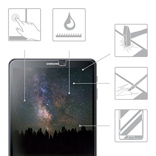 kwmobile Panzerglas Displayschutzfolie für Samsung Galaxy Tab A 10.1 (2016) T580N / T585N – Tablet Schutzglas Folie Schutzfolie Displayschutz Glasfolie in kristallklar - 4