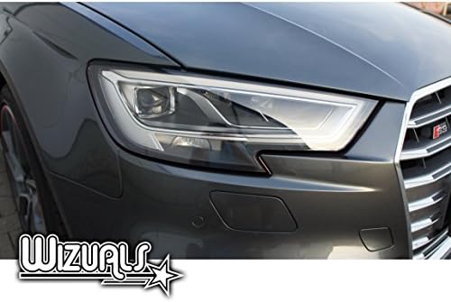 Devil Stripes Eye Headlight Original Wizuals + Mirror Set 4x Devil Stripes Stripes Set of 6with 2x Free Mirror Benz E Class W211Stripes in black