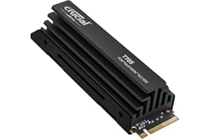 Crucial T705 SSD 2To PCIe Gen5 NVMe M.2 avec Dissipateur Premium, Jusqu’à 14.500Mo/s, Microsoft DirectStorage, Rétrocompatibilité PCIe 4.0, Disque Dur Interne - CT2000T705SSD5