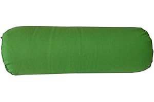 BROW FARM Yoga Bolster Filled with Organic Buckwheat Hulls - Deluxe